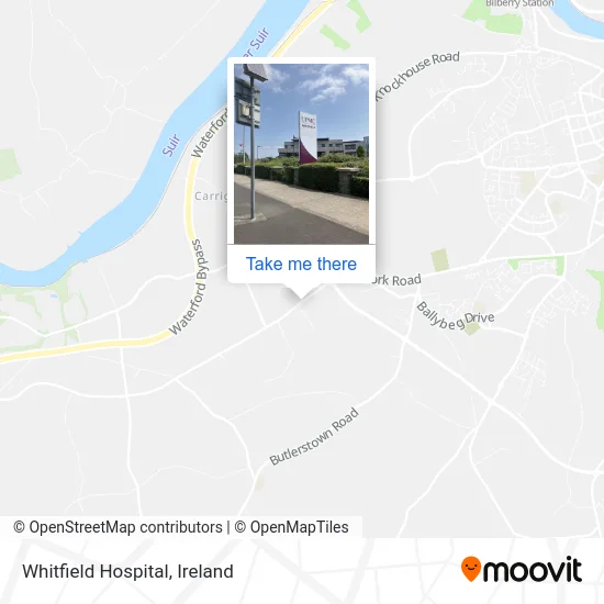 Whitfield Hospital map