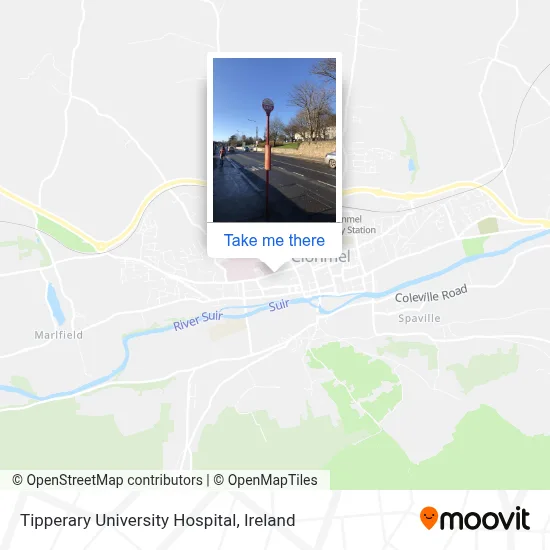 Tipperary University Hospital map