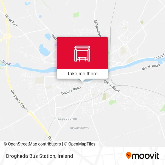 Drogheda Bus Station map