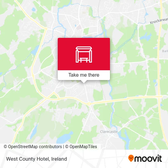 West County Hotel map
