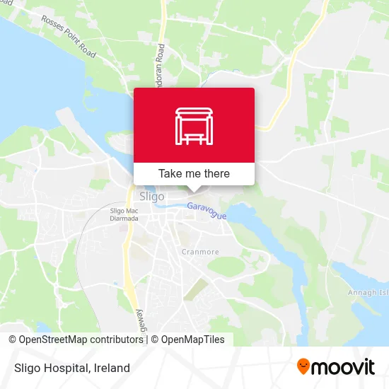 Sligo Hospital map