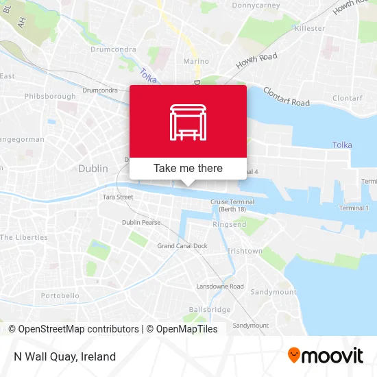 N Wall Quay map