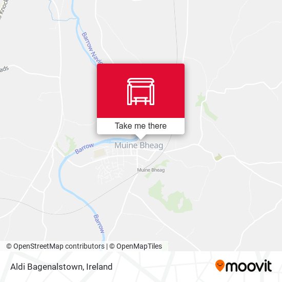 Aldi Bagenalstown map