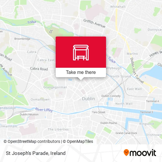 St Joseph's Parade map