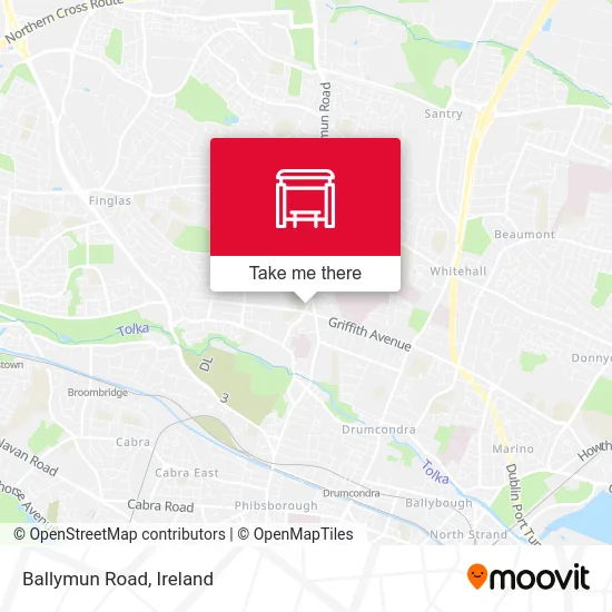 Ballymun Road map