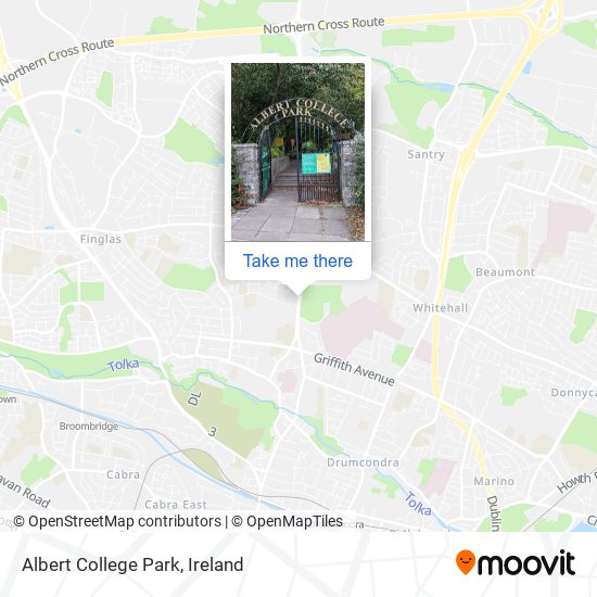 Albert College Park map
