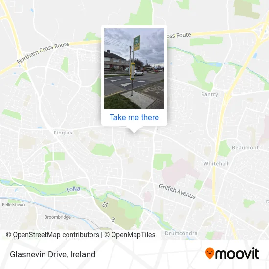 Glasnevin Drive map