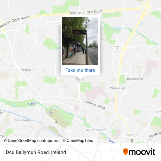 Dcu Ballymun Road map