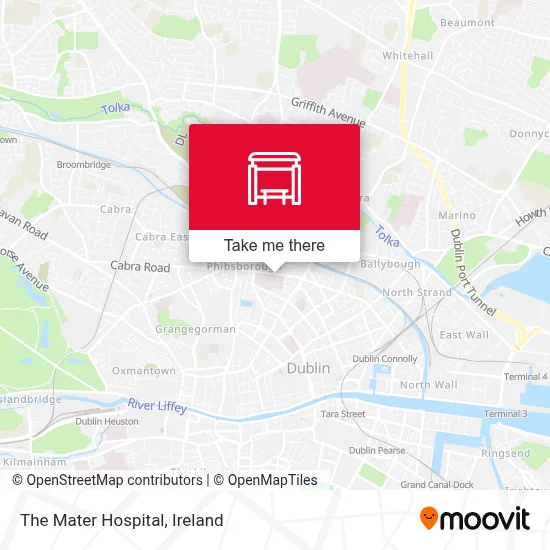 The Mater Hospital map