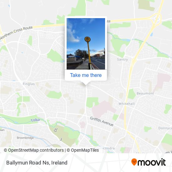 Ballymun Road Ns map