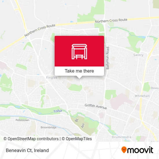 Beneavin Ct map
