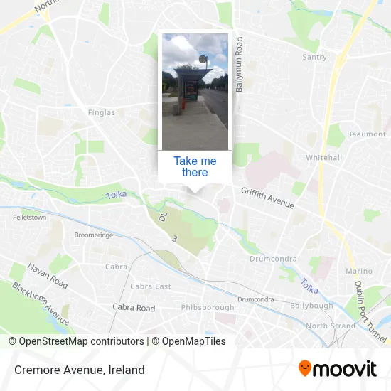 Cremore Avenue map