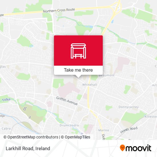 Larkhill Road map