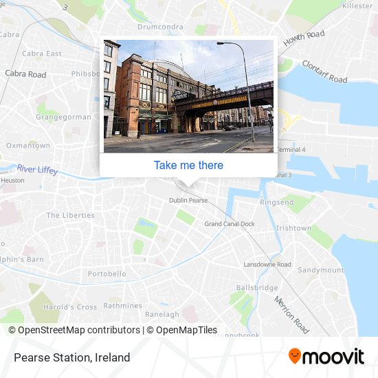 Pearse Station map