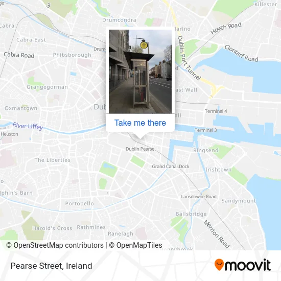 Pearse Street map