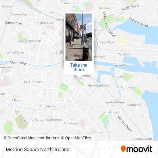 Merrion Sq North, Stop 408 map