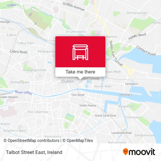 Talbot Street East map