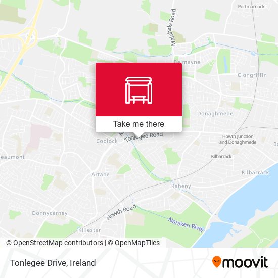 Tonlegee Drive map
