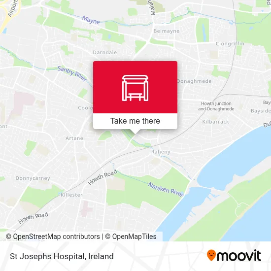 St Josephs Hospital map