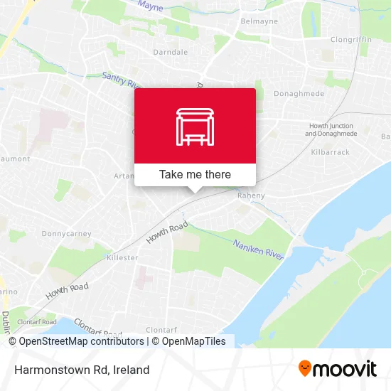 Harmonstown Rd map