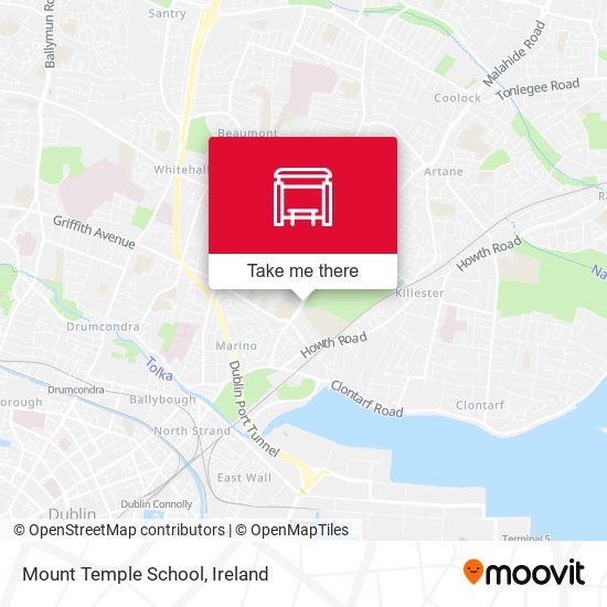 Mount Temple School map