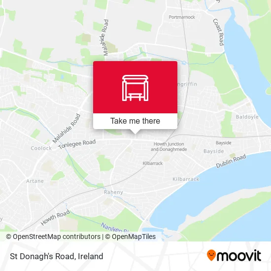 St Donagh's Road map