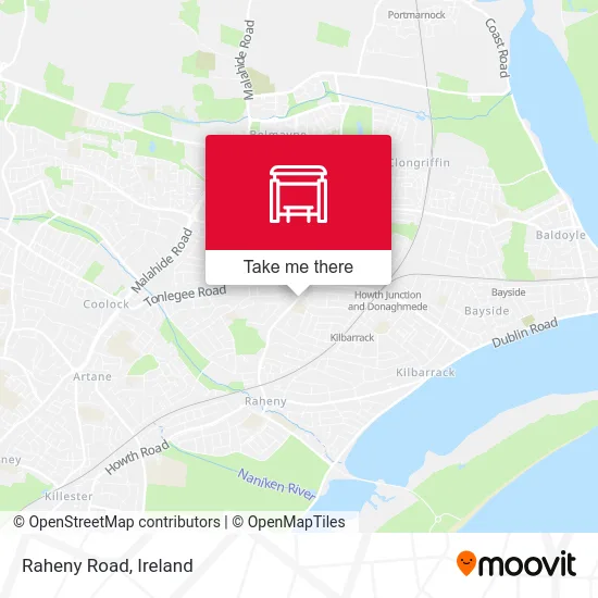 Raheny Road map