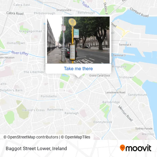 Baggot Street Lower map