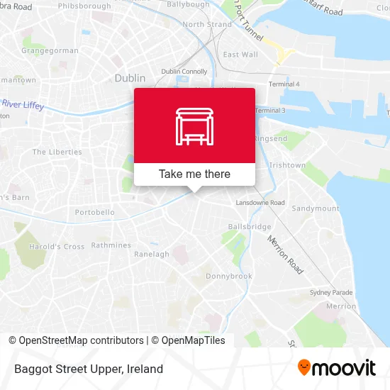 Baggot Street Upper map