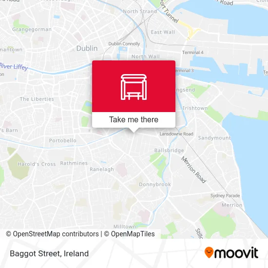 Baggot Street map