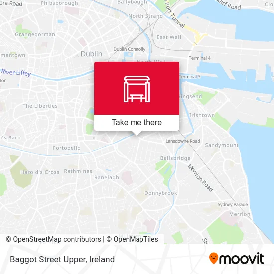 Baggot Street Upper map