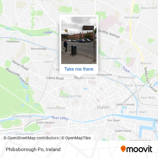 Phibsborough Po map
