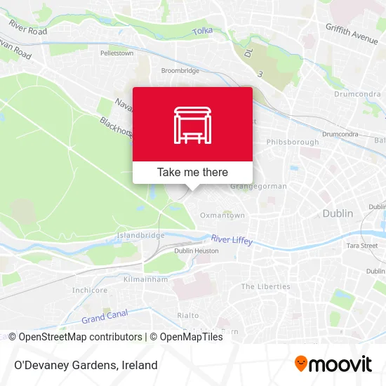 O'Devaney Gardens map