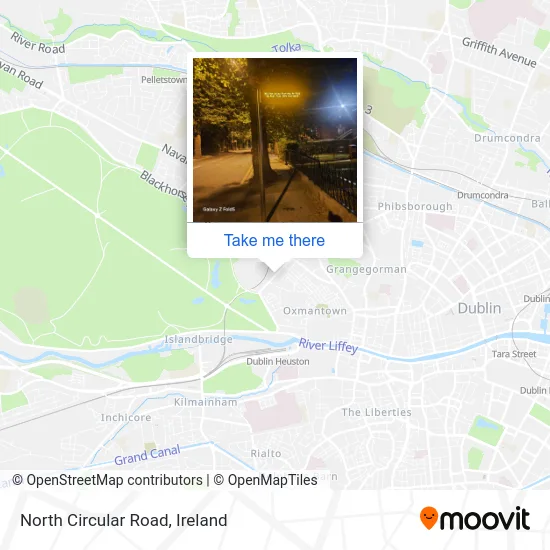 North Circular Road map