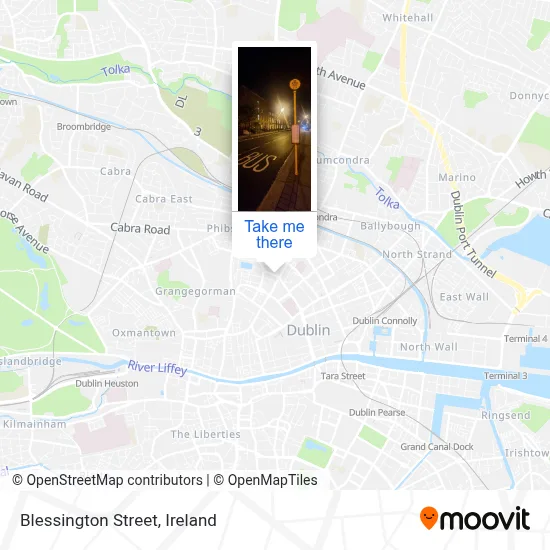 Blessington Street map