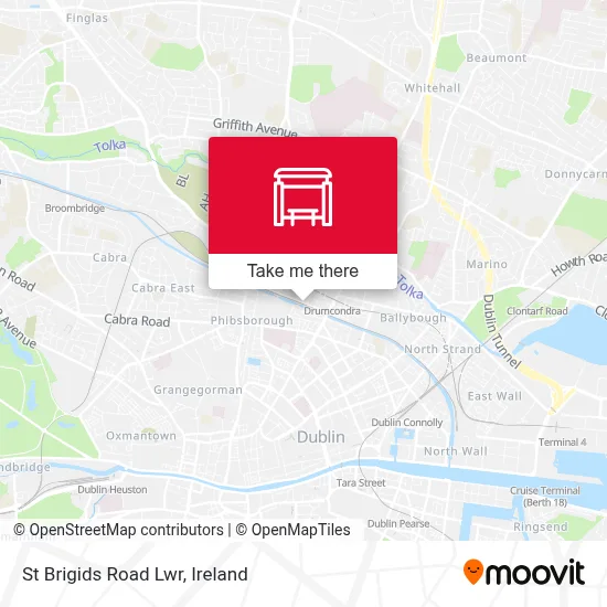 St Brigids Road Lwr map