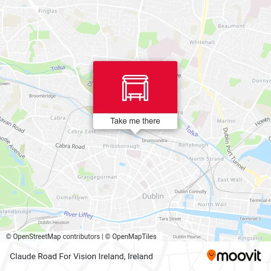 Claude Road For Vision Ireland map