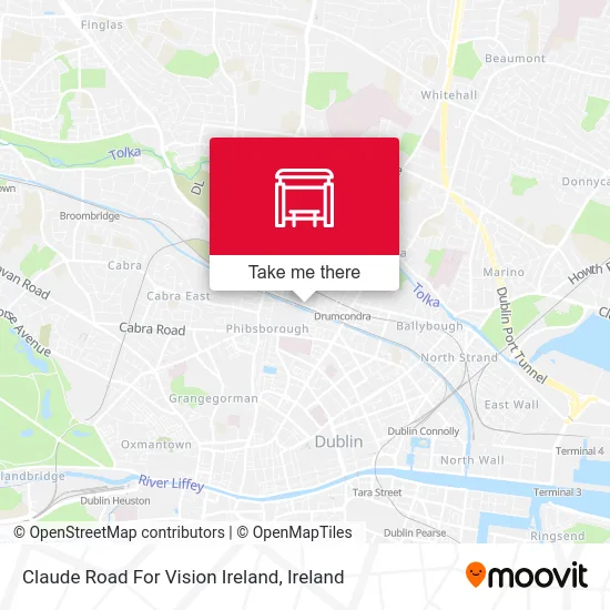 Claude Road For Vision Ireland map