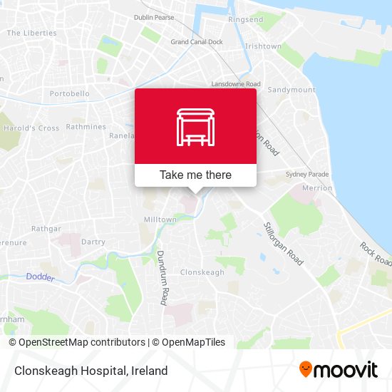 Clonskeagh Hospital map
