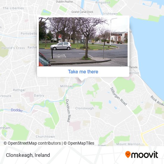 Clonskeagh, Stop 881 map