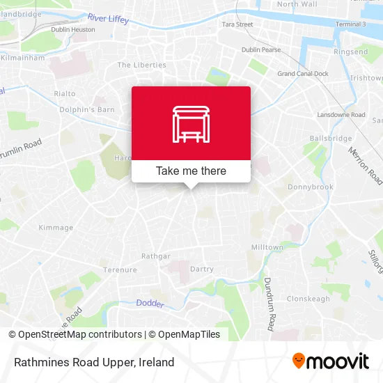 Rathmines Road Upper map