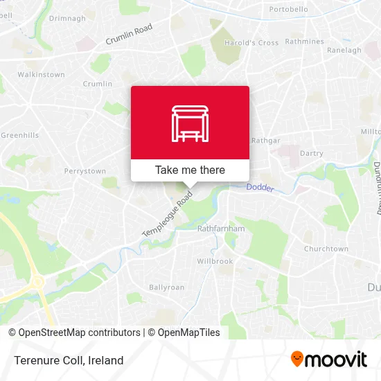 Terenure Coll map