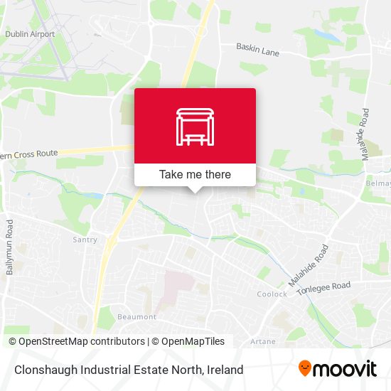 Clonshaugh Industrial Estate North map