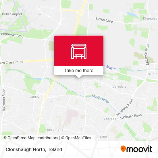 Clonshaugh North map