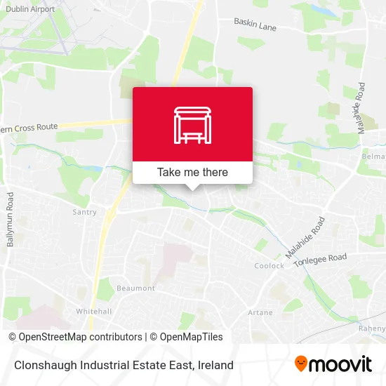 Clonshaugh Industrial Estate East map