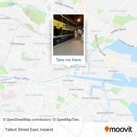 Talbot Street East map