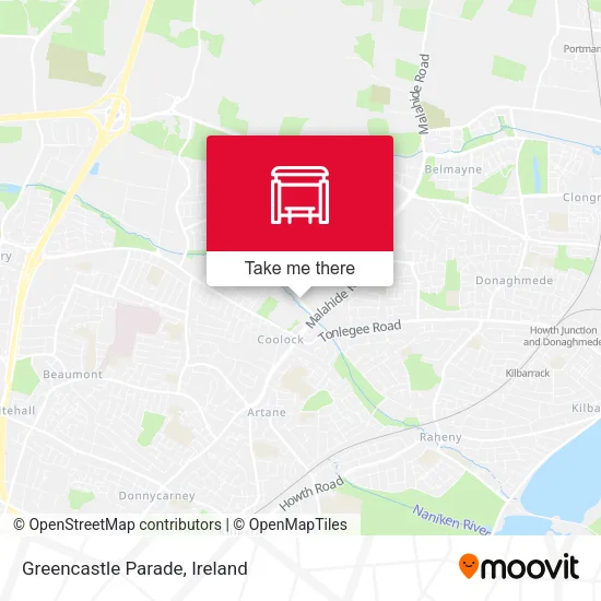 Greencastle Parade map