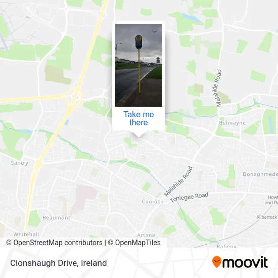 Clonshaugh Drive map