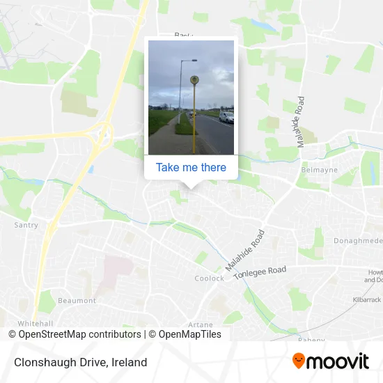Clonshaugh Drive map