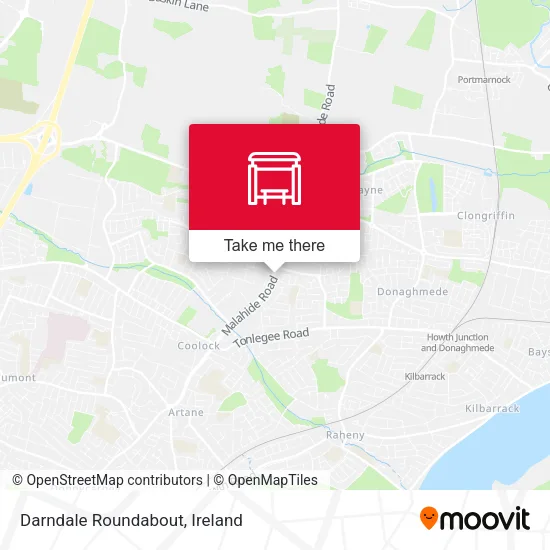 Darndale Roundabout map
